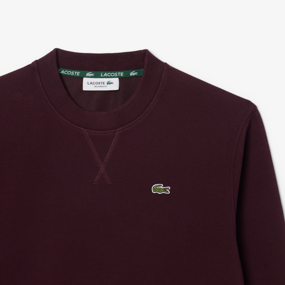 Sweatshirt Piqu&eacute; Crew Neck Relaxed Fit image number 4