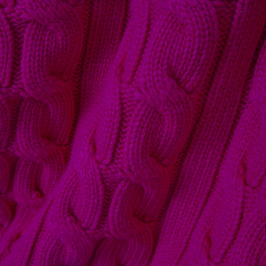 Sweater Rajut Kabel Kerah Polo Wol Runway image number 7