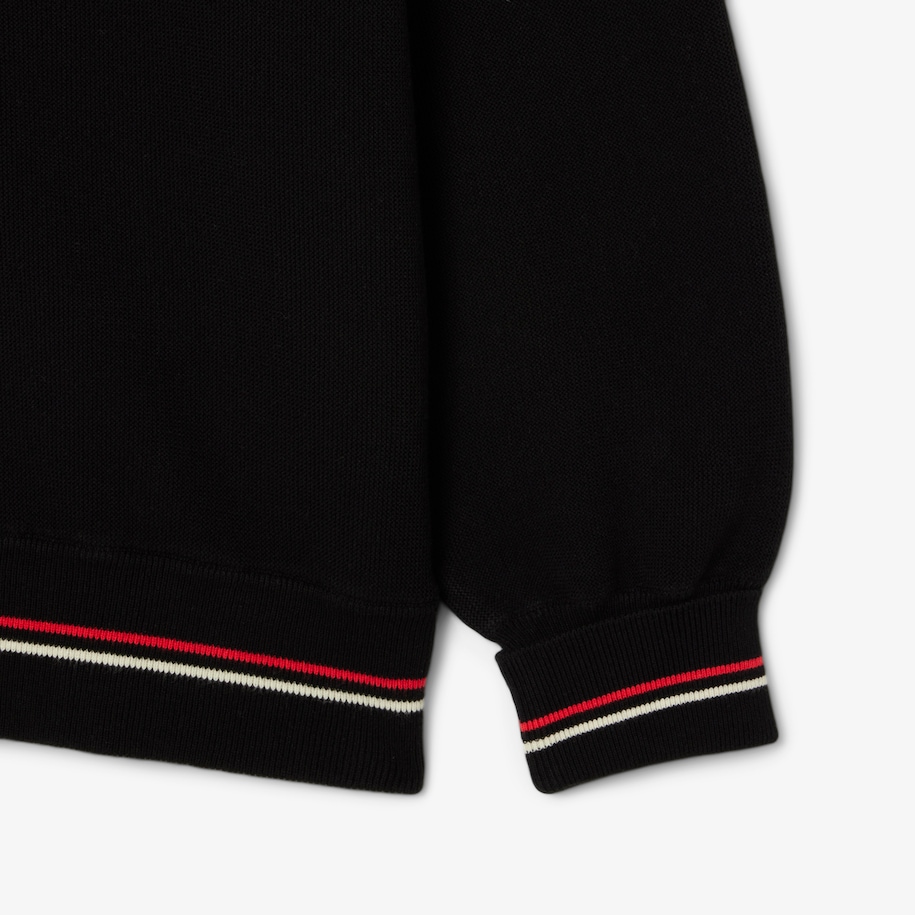 Relaxed Fit Stripe Detail Cotton Cardigan image number 5