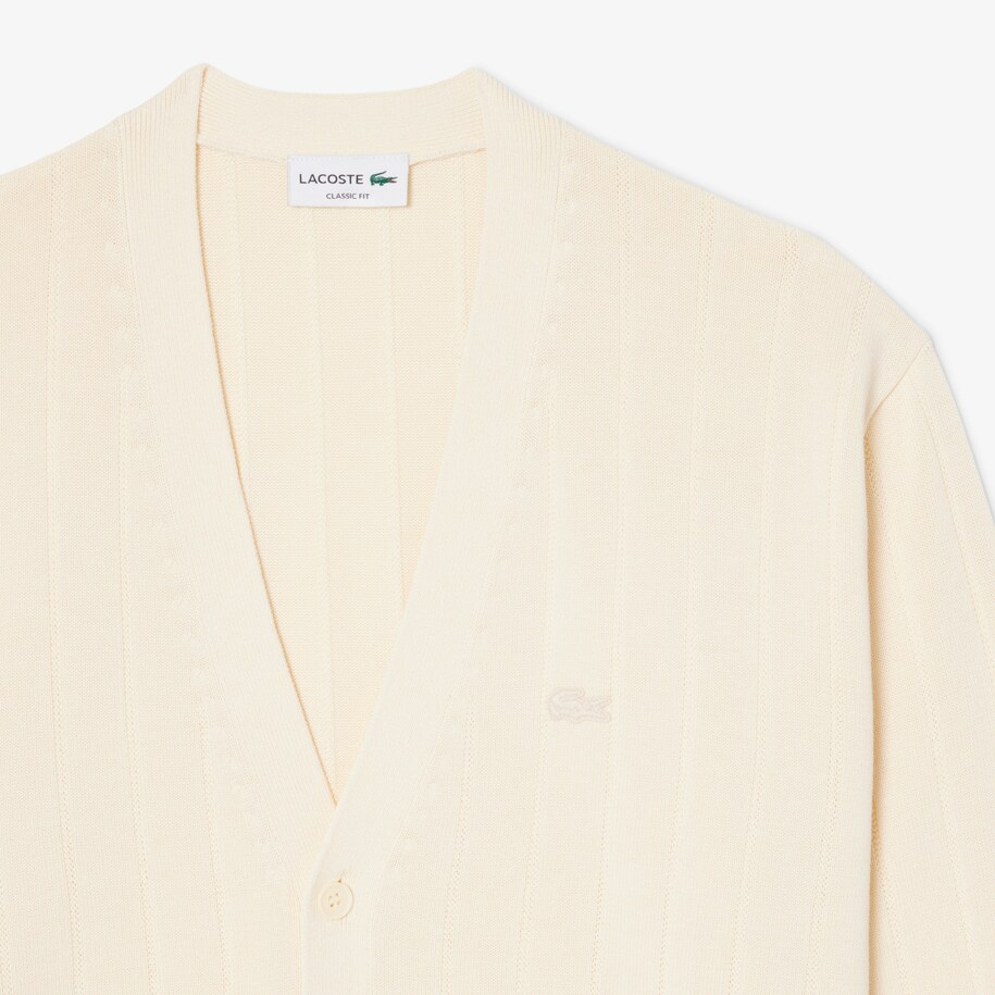 Cardigan Pria Rib Knit Katun Blend image number 4