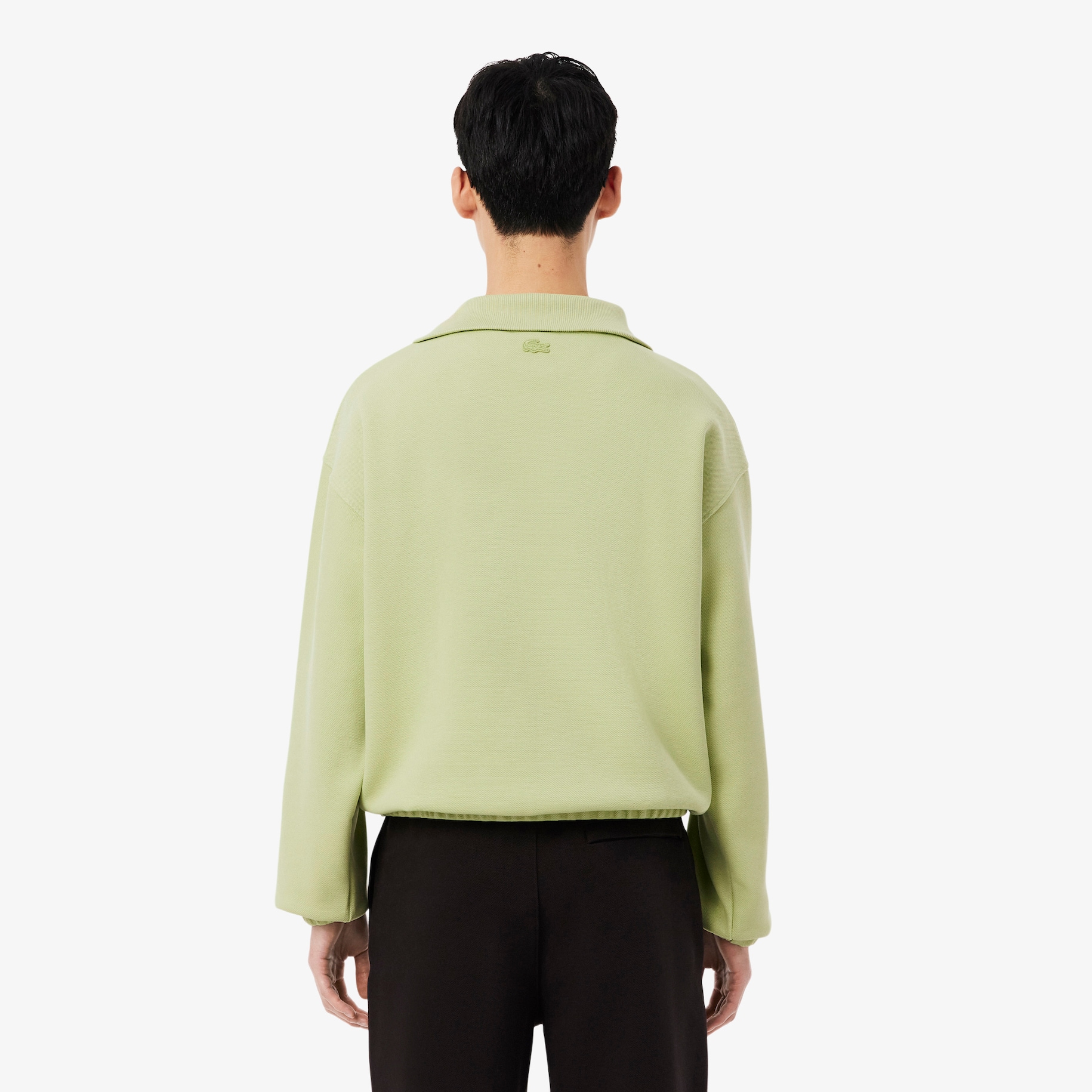 Sweatshirt Pria Zipped Neck Piqu&eacute; Loose Fit image number 2