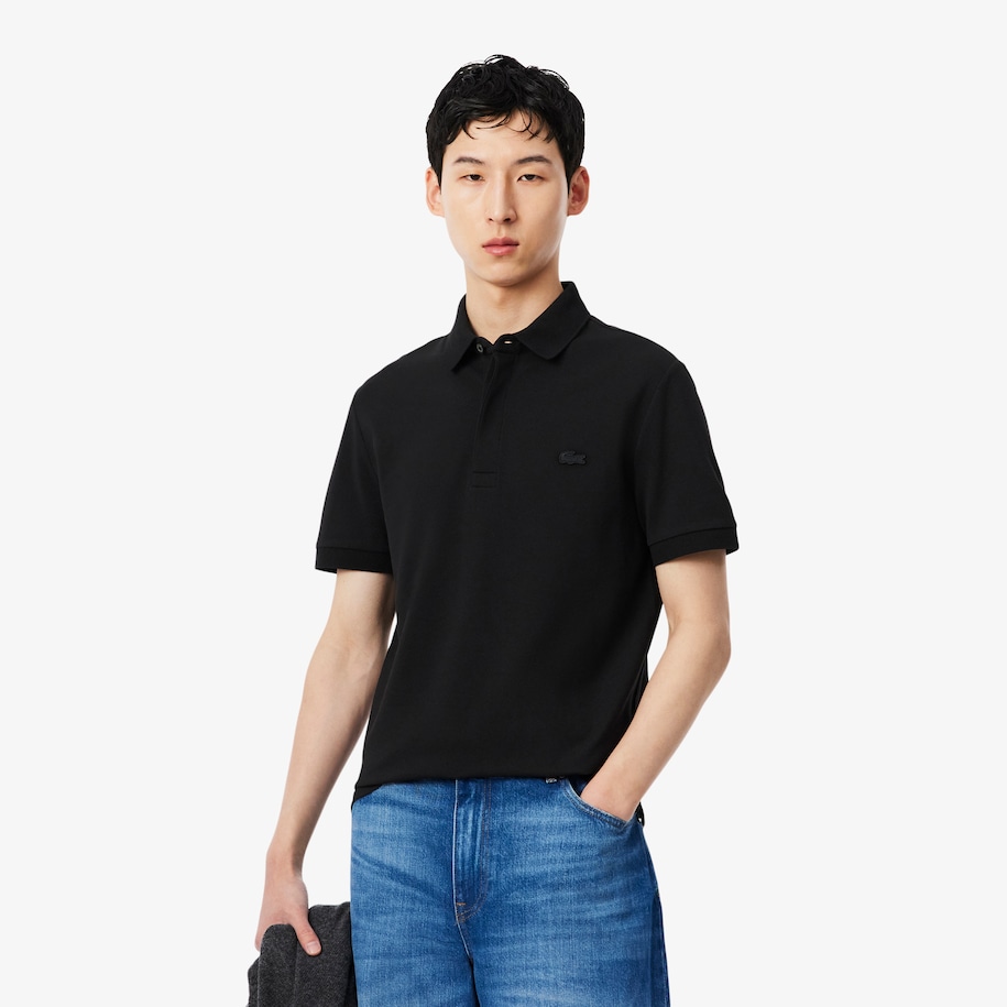 Men's Lacoste Paris Polo Shirt Regular Fit Stretch Cotton Piqu&eacute; image number 0