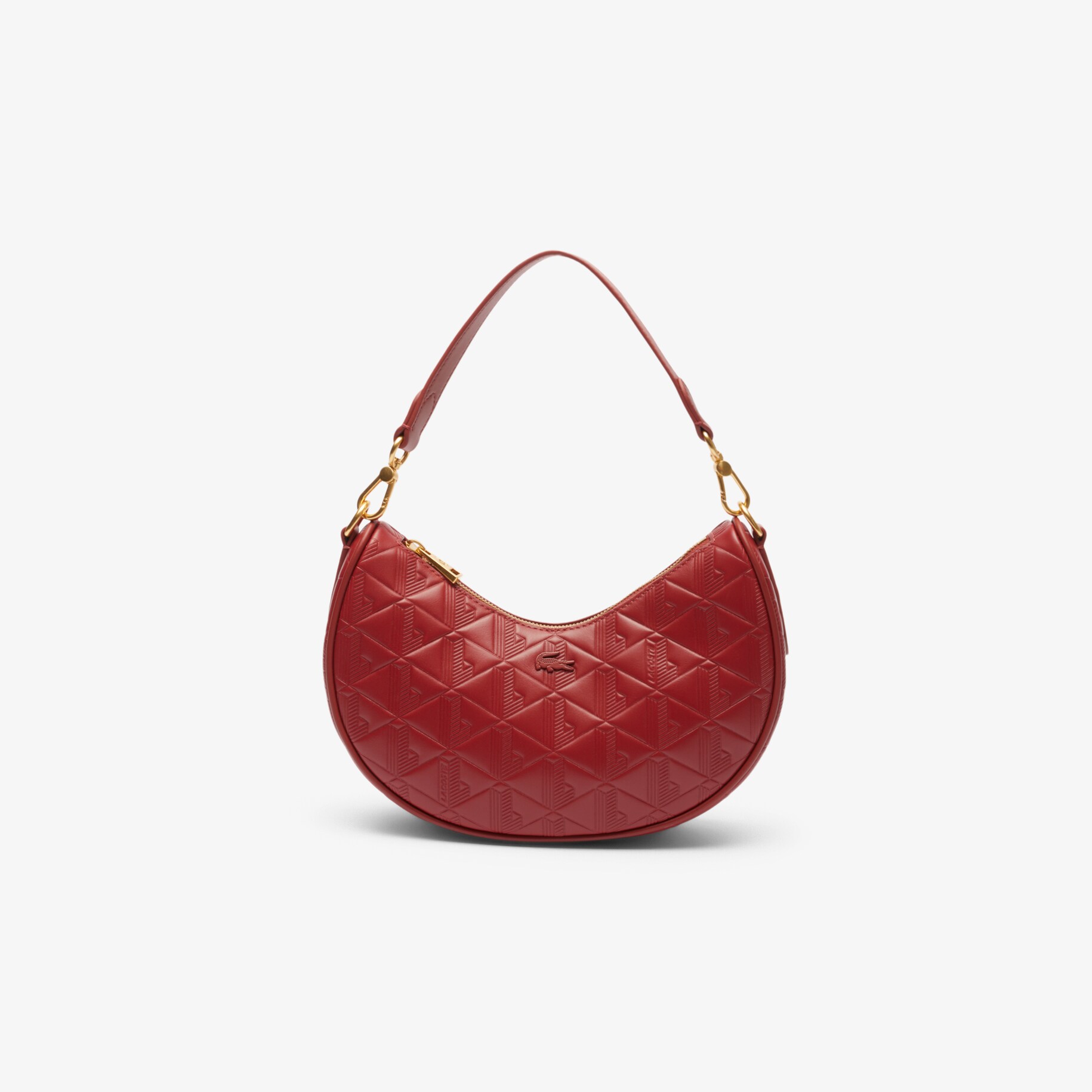 Maheki Embossed Leather Half Moon Purse image number 0