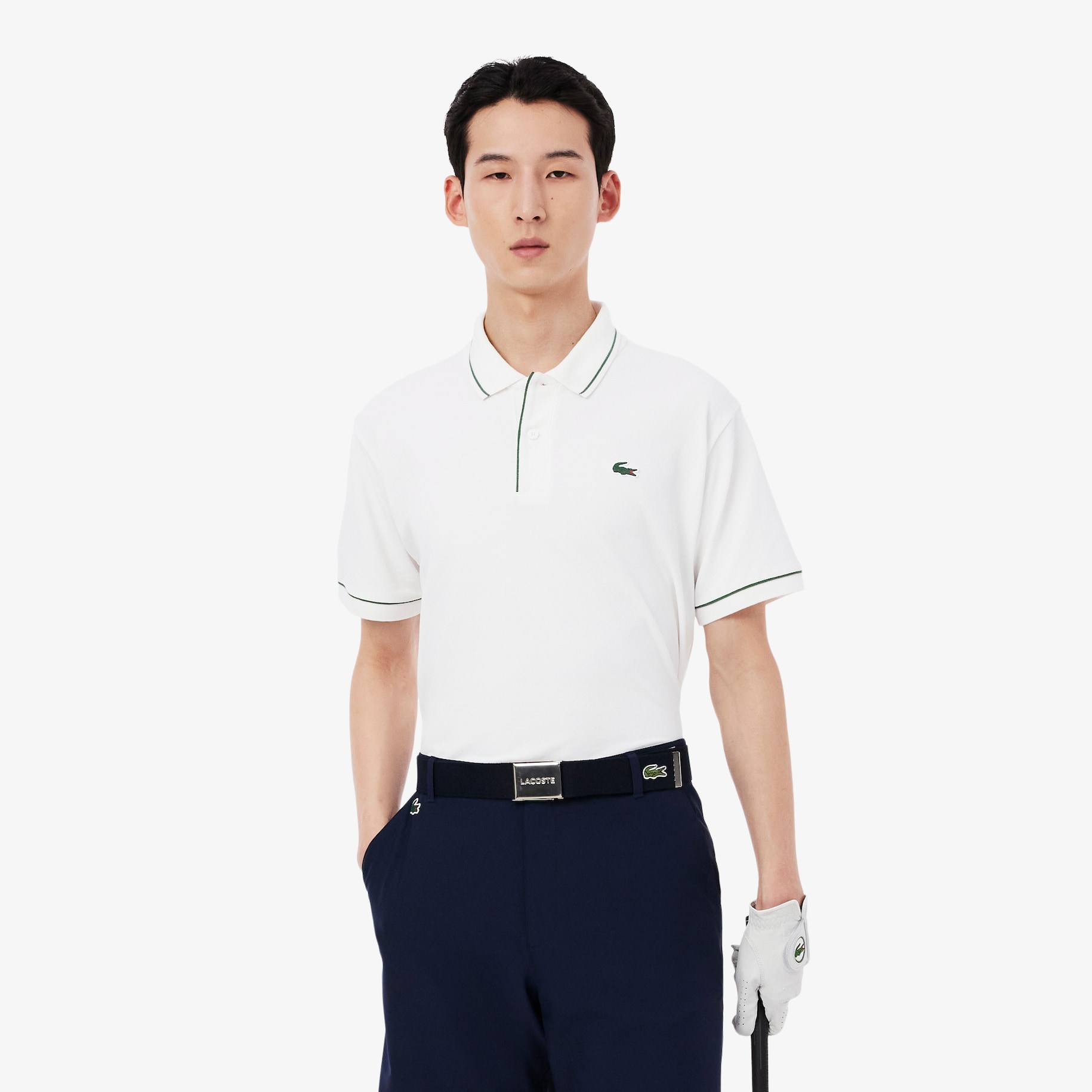 Kaos Polo Pria Mini Piqu&eacute; Golf Heat Regulating image number 0
