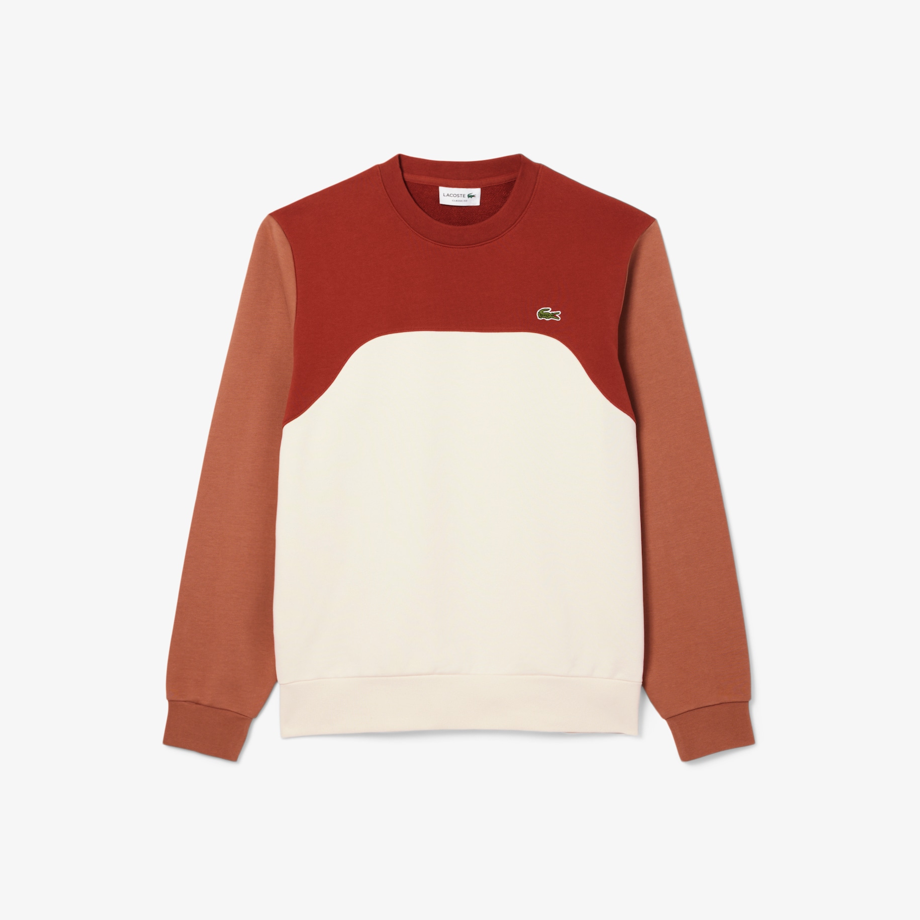 Sweatshirt Katun Fleece Blok-Warna image number 3