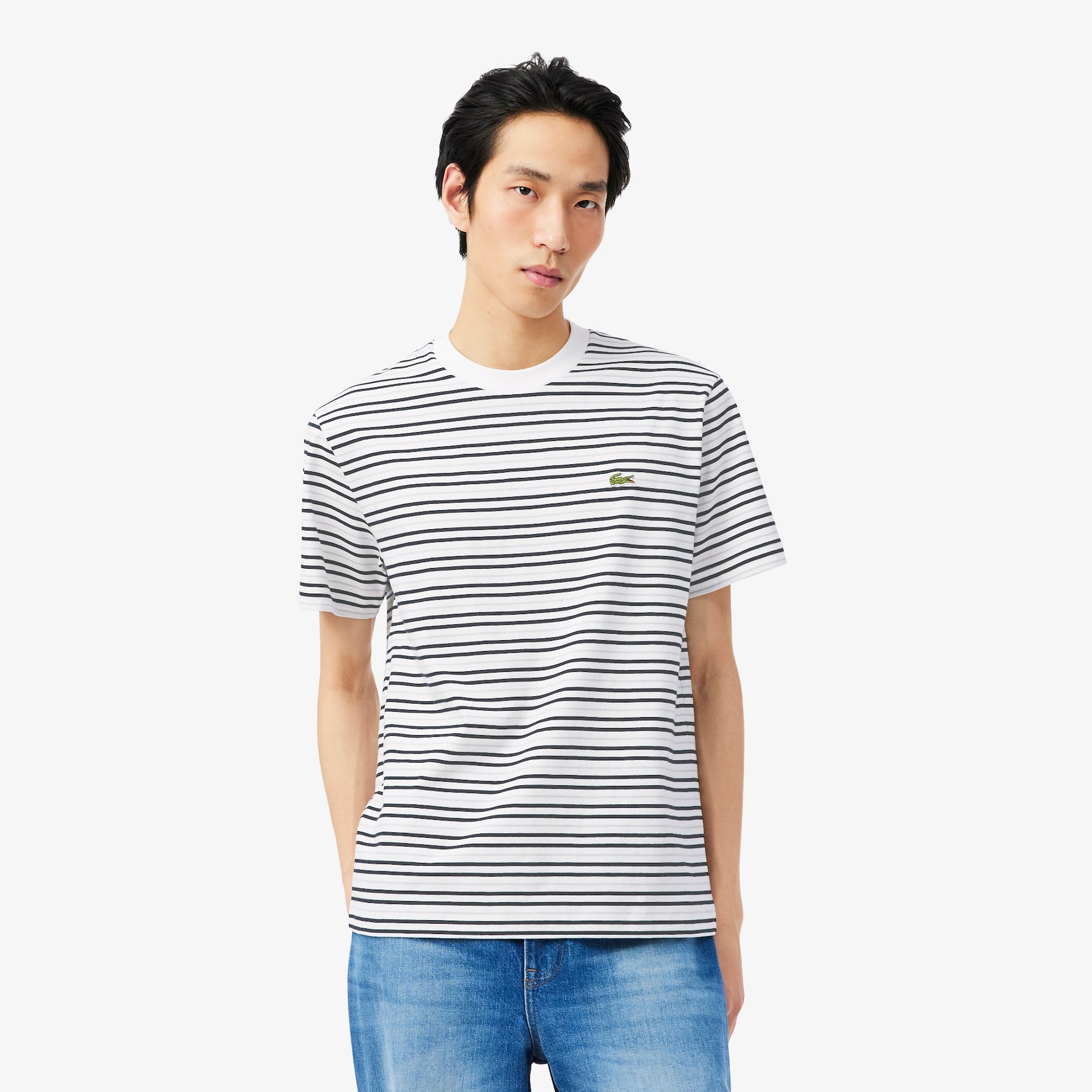 Kaos Pria Katun Bergaris image number 0