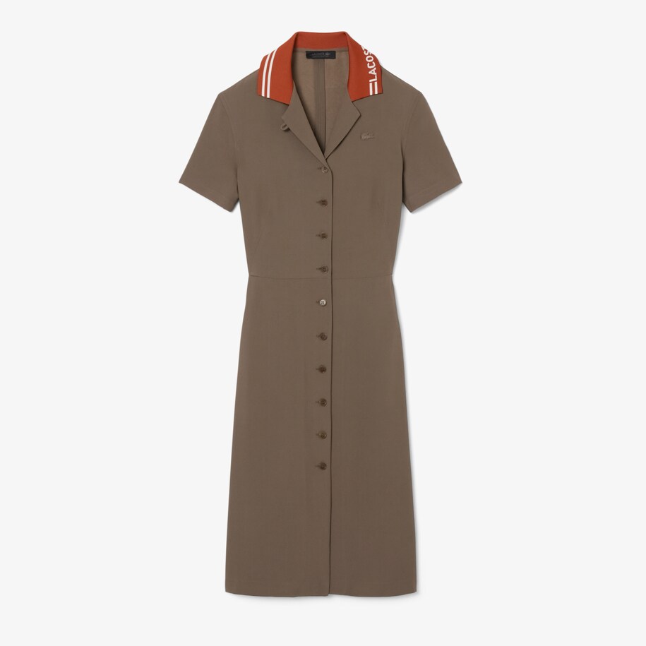 Gaun Piqu&eacute; Kerah Polo Logo Runway image number 3