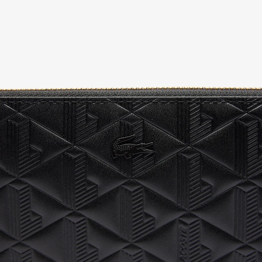Maheki Zipped Embossed Leather Billfold image number 2