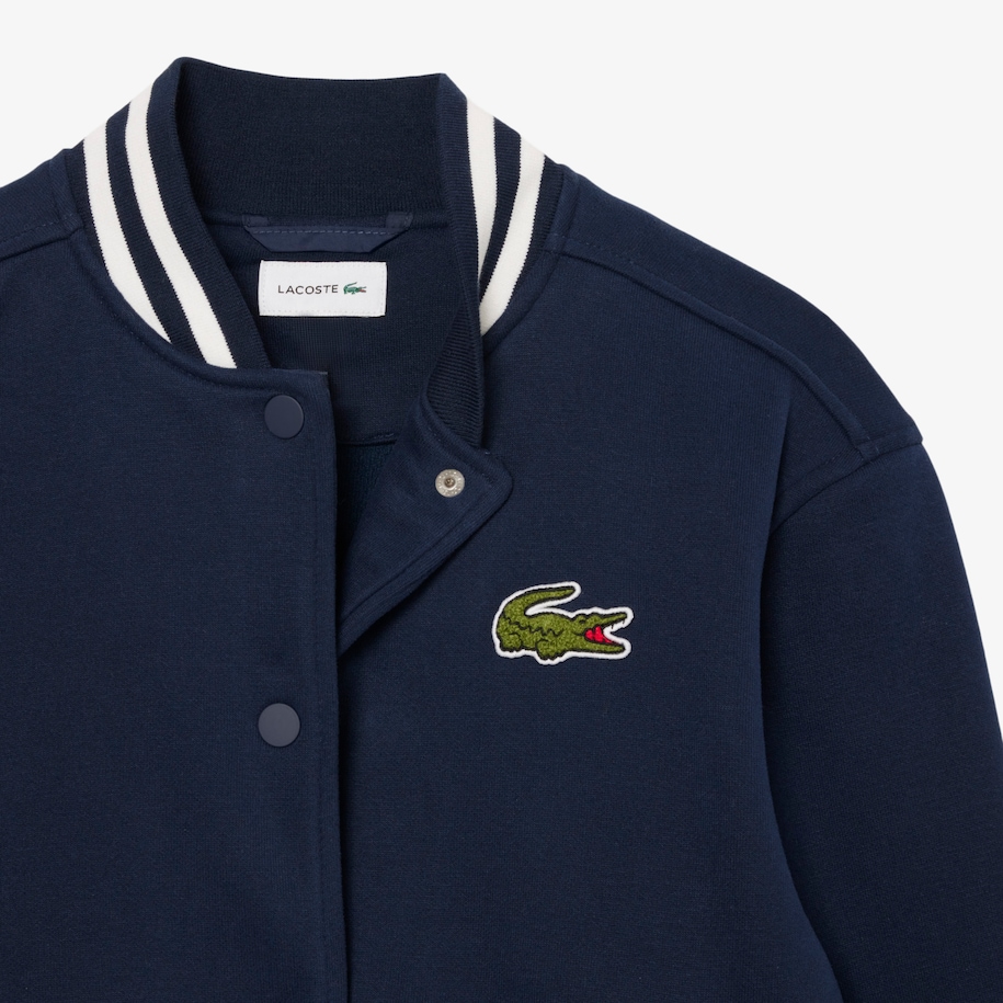 Jaket Bomber Embroidered Badge Fleece Unisex image number 2