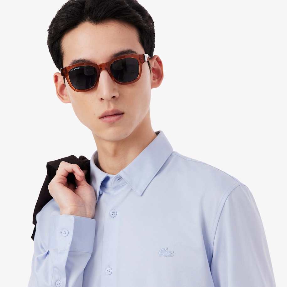 Kemeja Pria Slim Fit Cotton Blend image number 1
