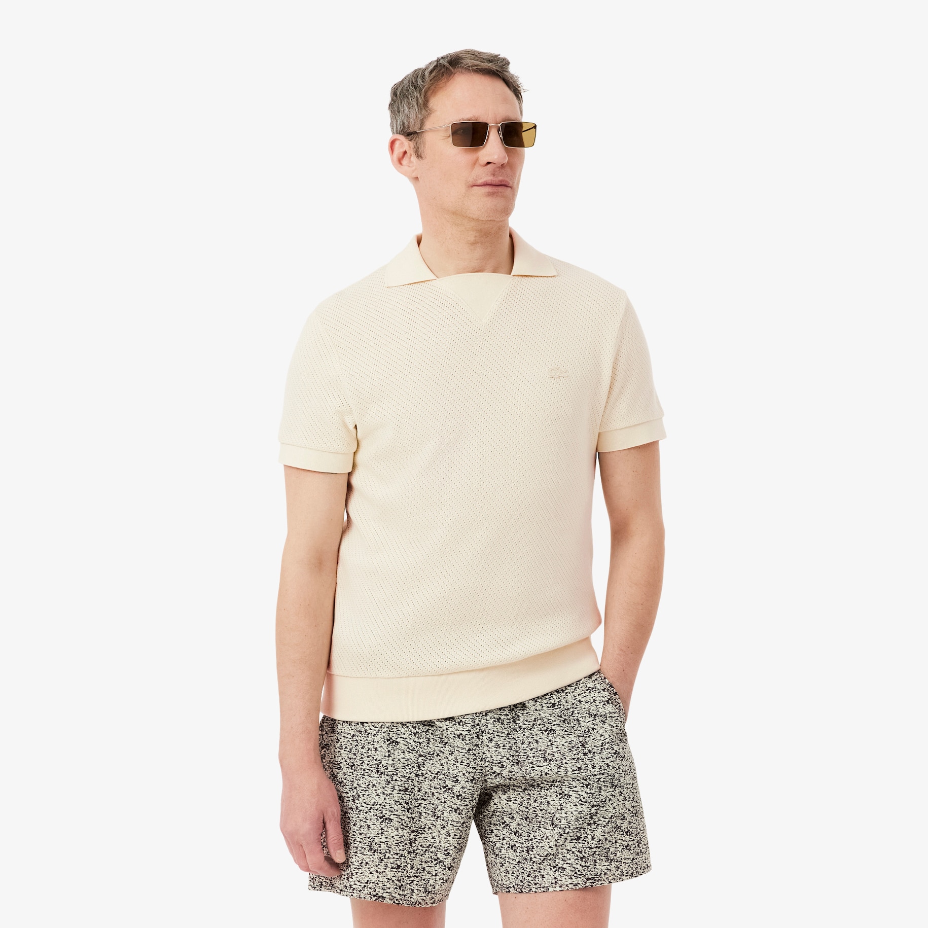 Kaos Polo Regular Fit Lacy Katun image number 0