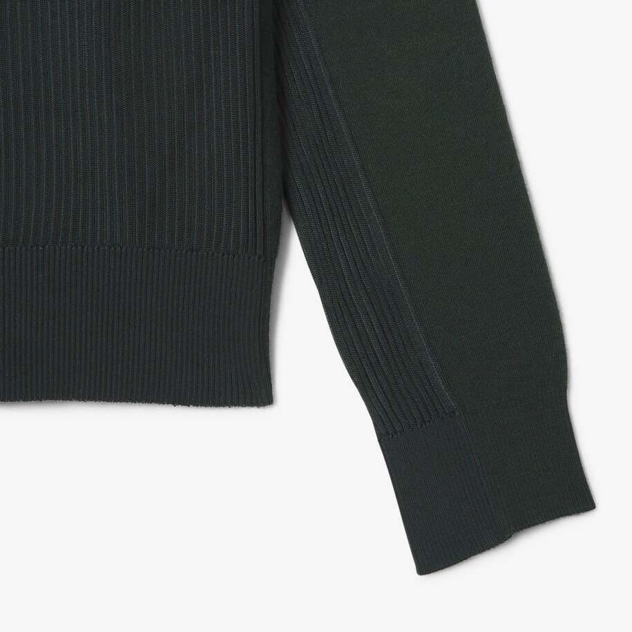 Sweater Kerah Polo Campuran Wol Runway image number 8