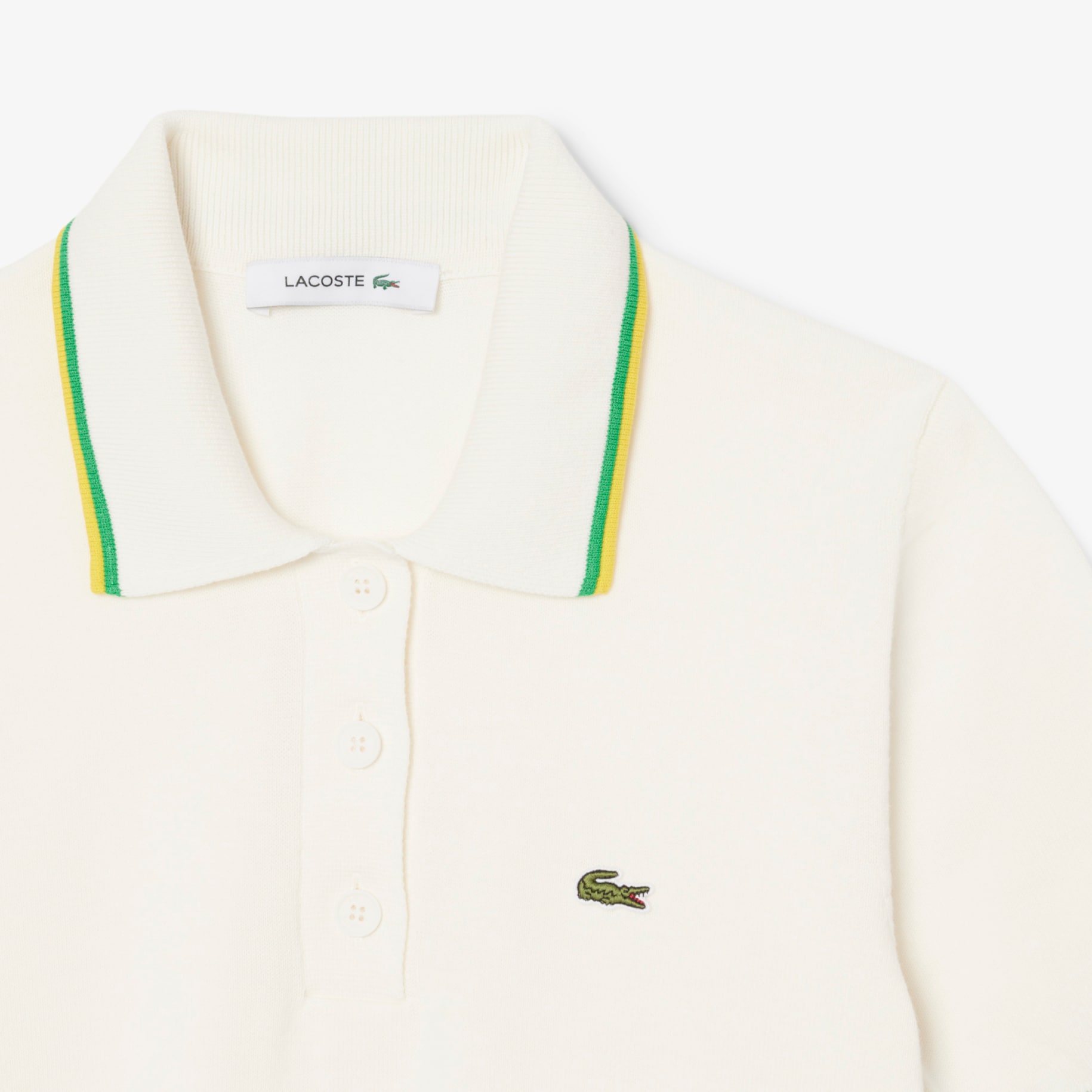 Cropped 3D Seamless Stretch Cotton Polo Shirt image number 4