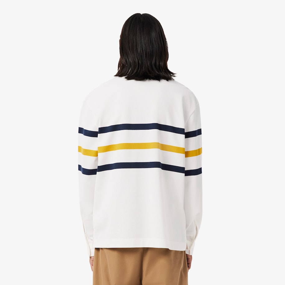 Kaos Polo Striped Piqu&eacute; Rugby Relaxed Fit image number 2