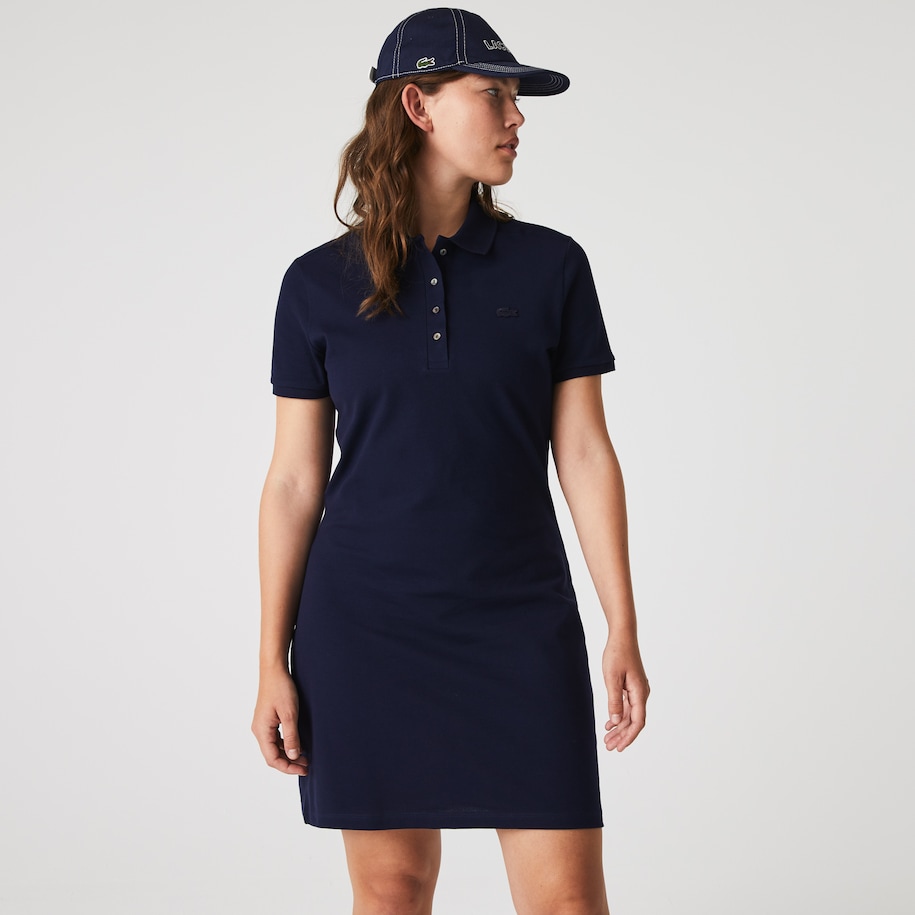 Slim Fit Stretch Mini Piqu&eacute; Polo Dress image number 8