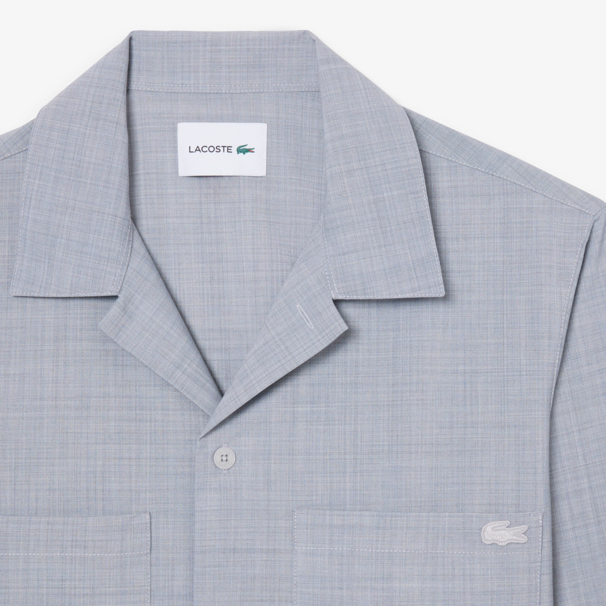 Kemeja Overshirt Blend Oversized Wool image number 4