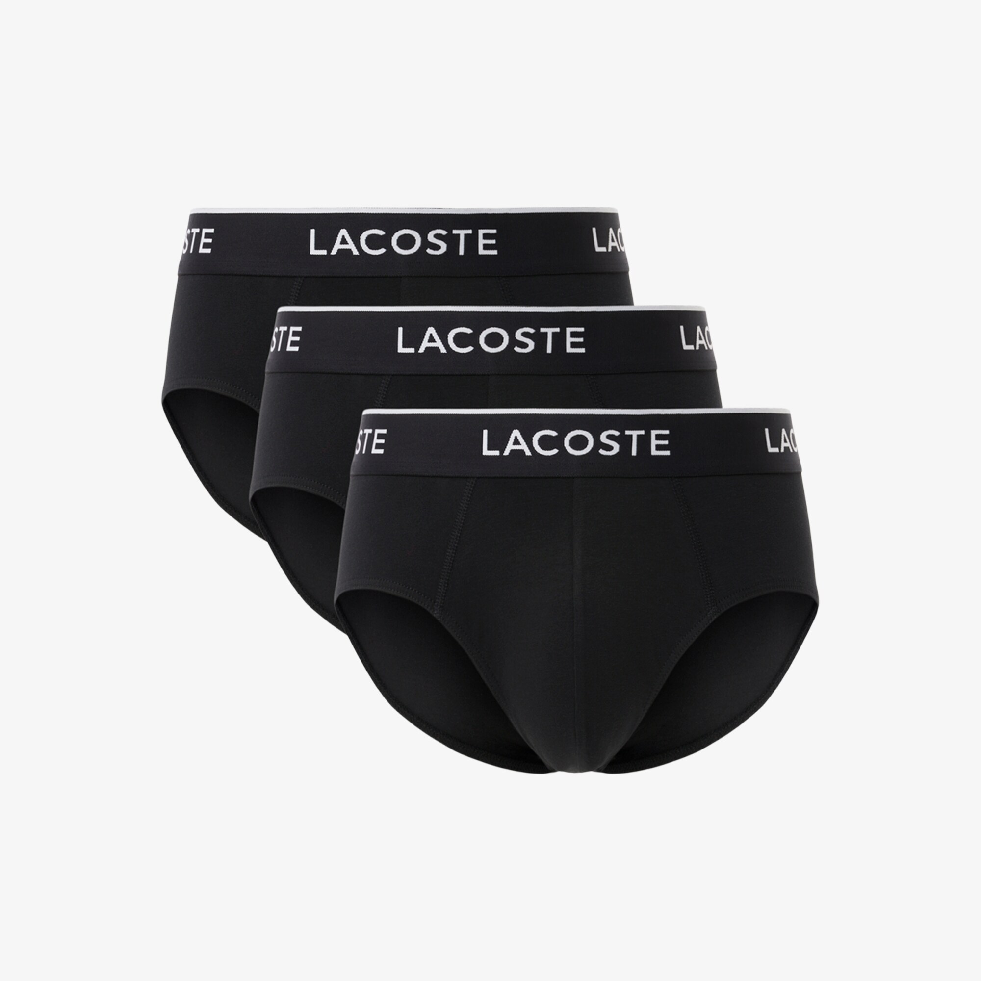 3-Pack Plain Cotton Logo Briefs image number 3