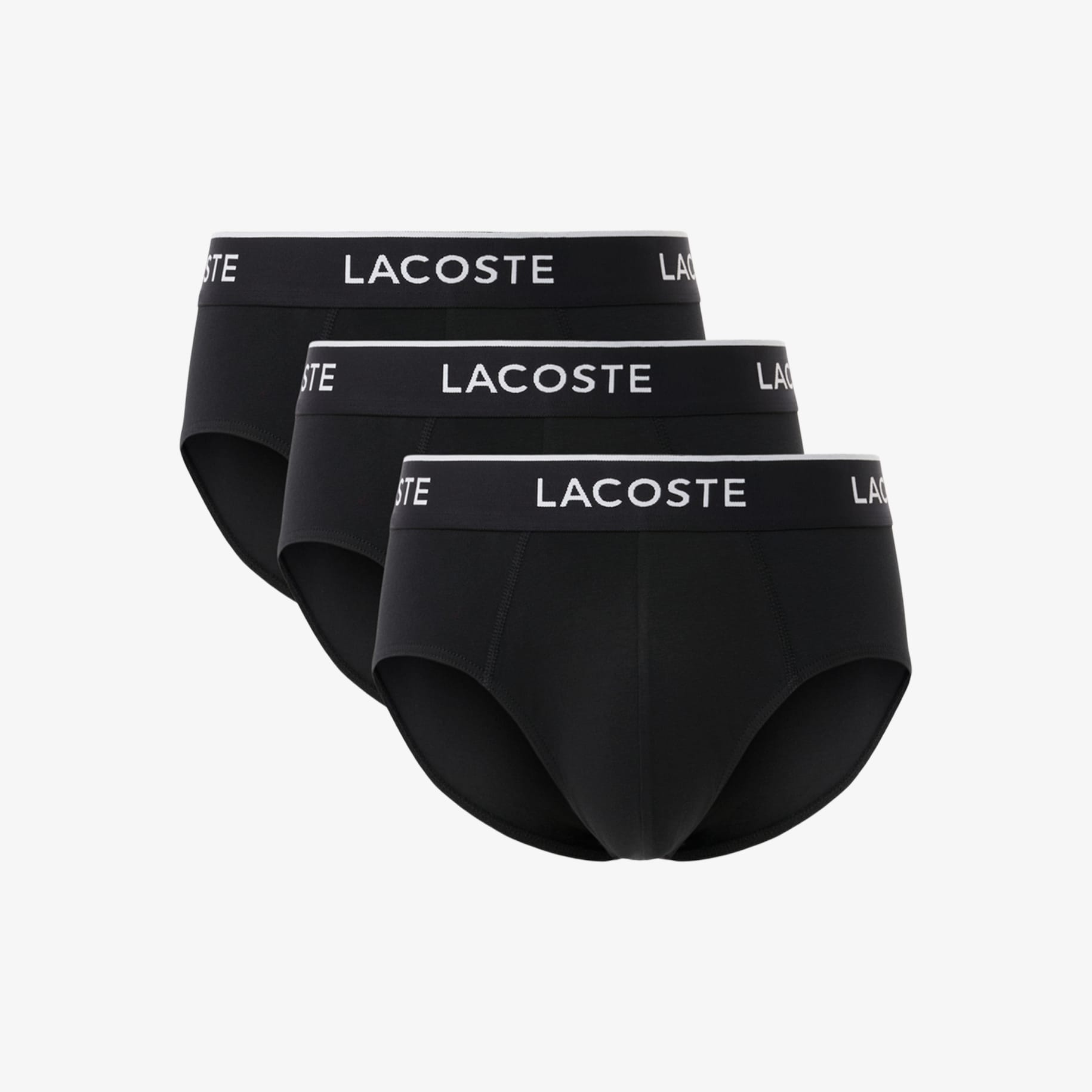 3-Pack Plain Cotton Logo Briefs image number 3