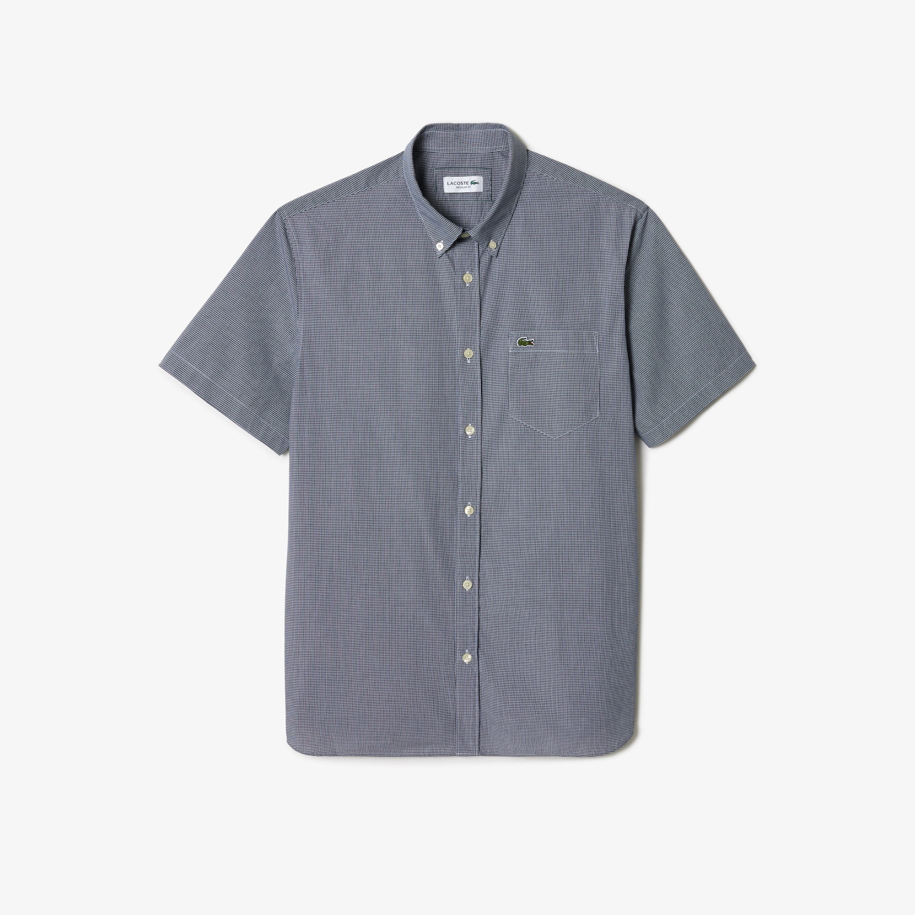 Short Sleeved Regular Fit Gingham Shirt image number 3