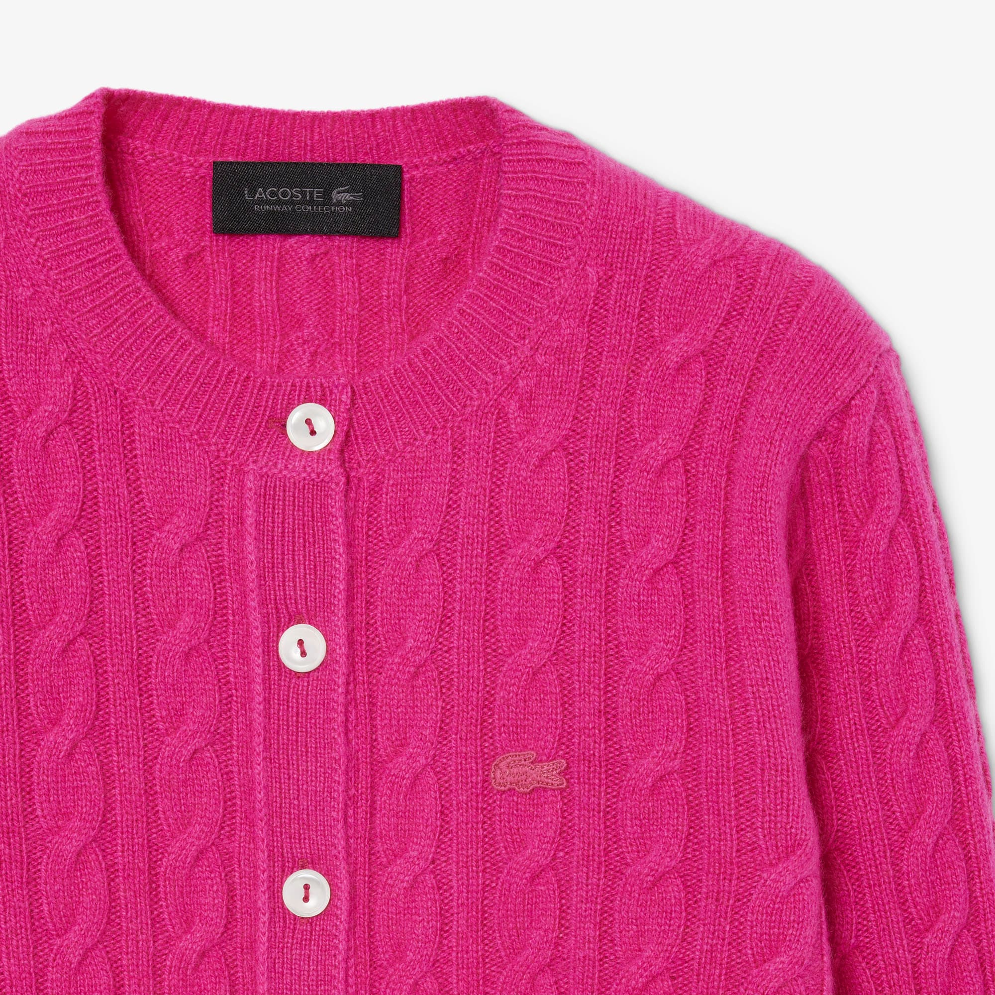 Kardigan Cashmere Rajut Cable Runway image number 5