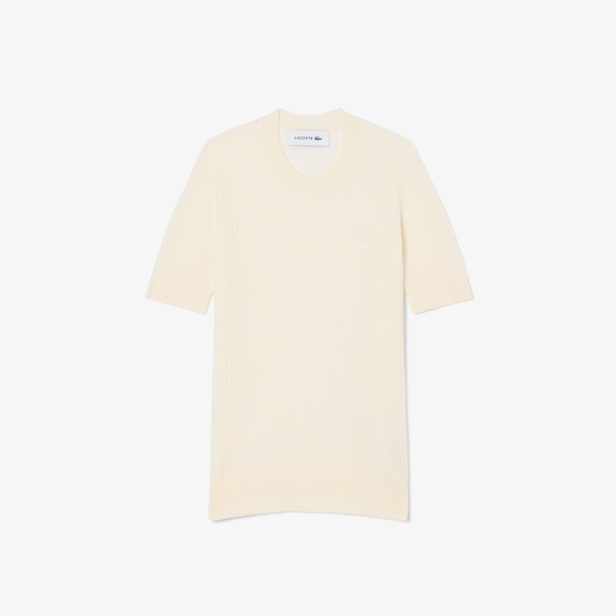 Sweater Merino Wool Rib Knit Lengan Pendek image number 3