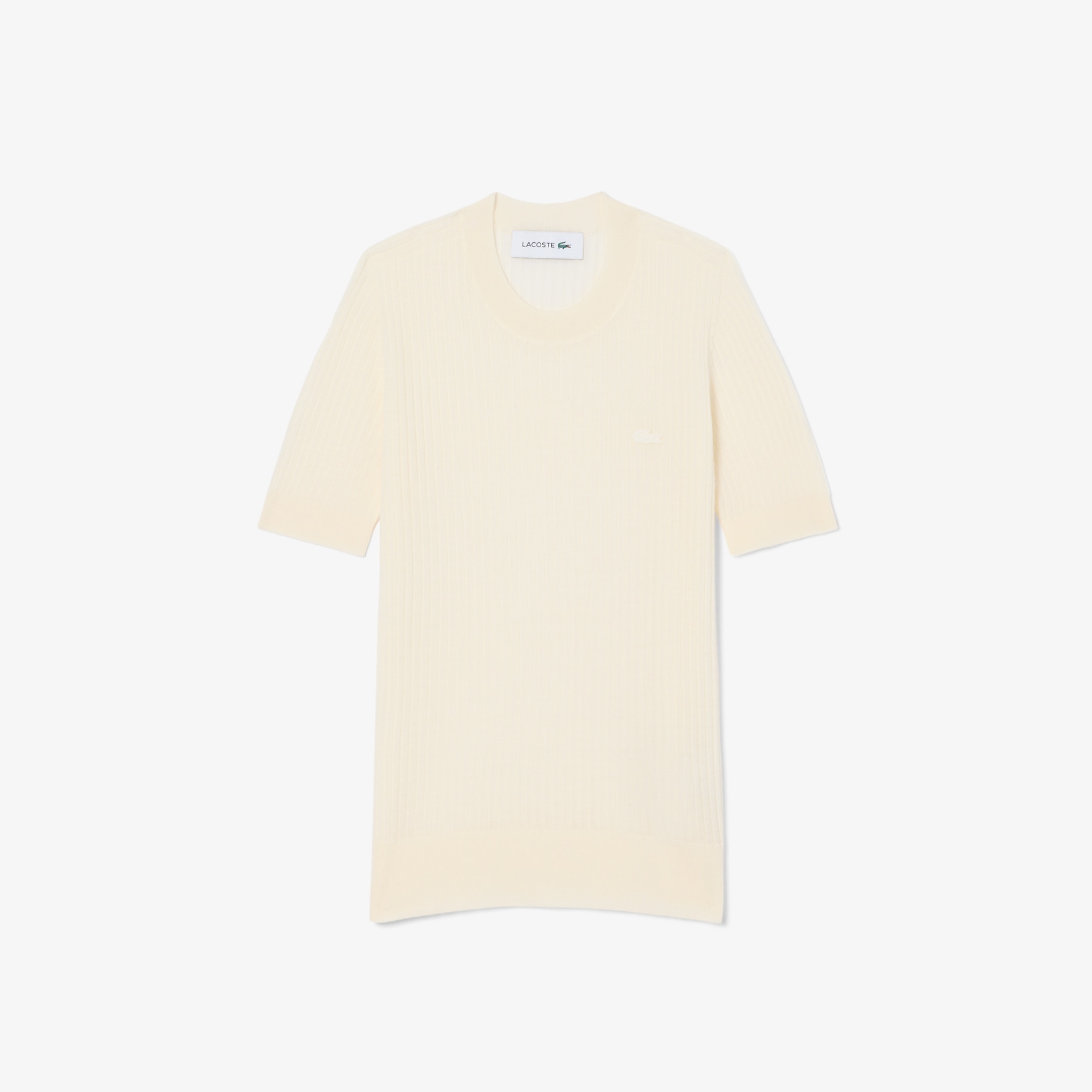 Sweater Merino Wool Rib Knit Lengan Pendek image number 3