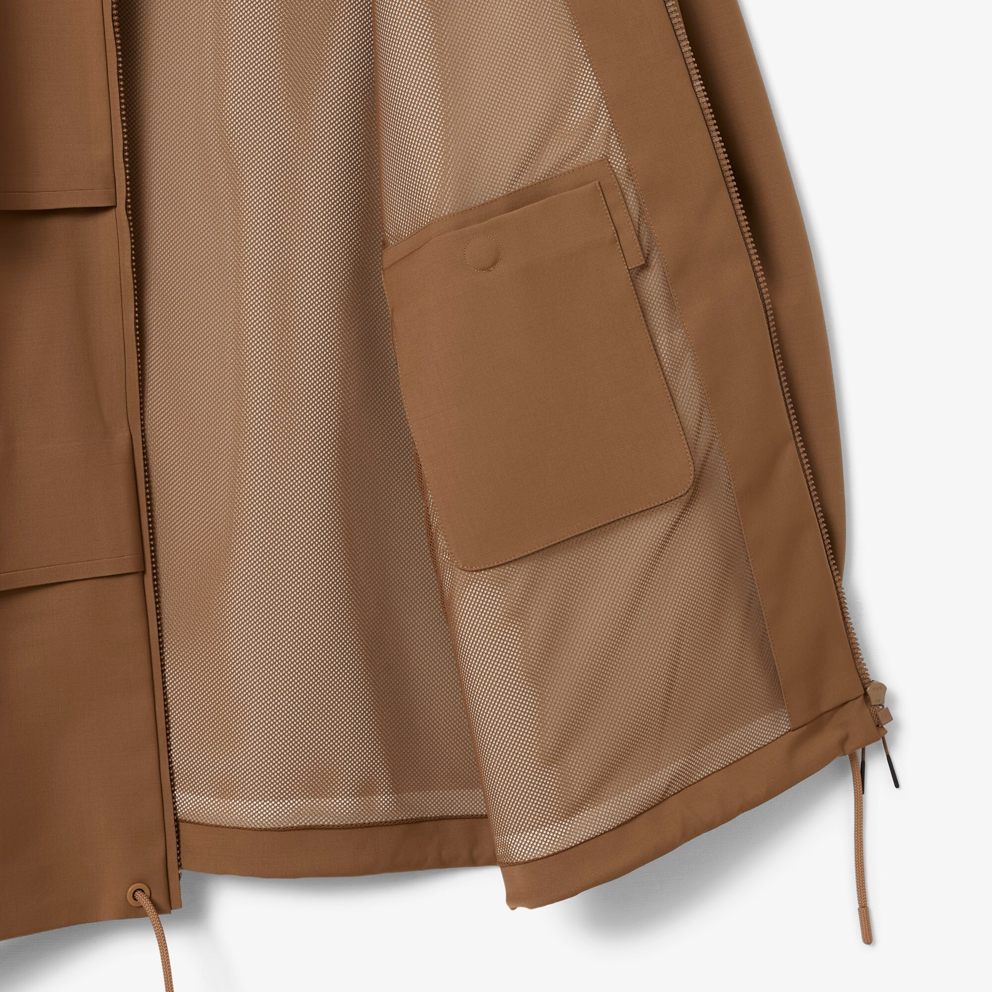 Jaket Track Campuran Wol Runway image number 8