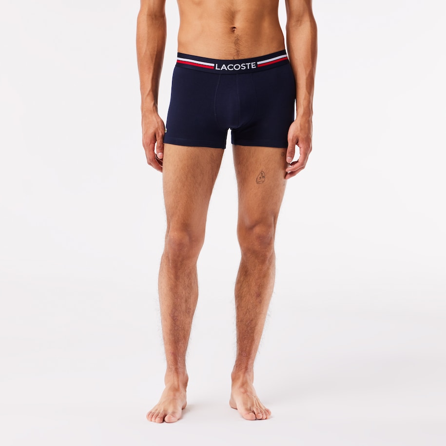 3-Pack Tricolor Waist Trunks - BLUE image number 2