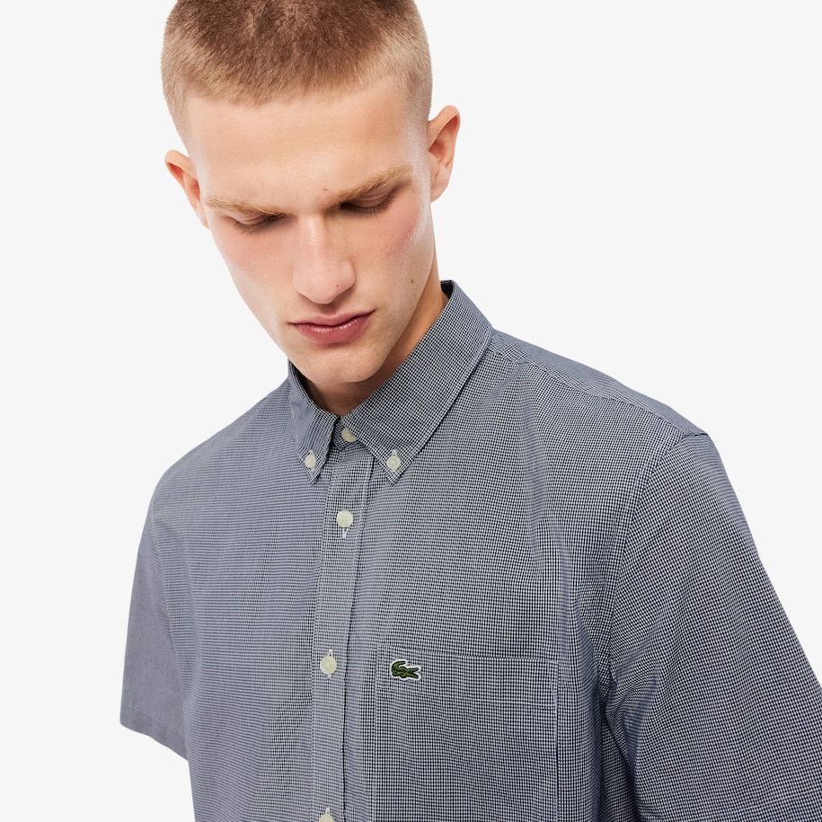 Short Sleeved Regular Fit Gingham Shirt image number 1
