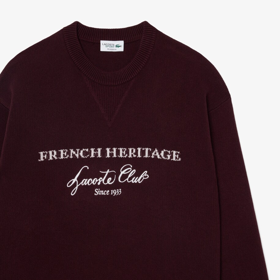 Sweater Tennis Heritage Crew Neck Campuran Wool image number 5