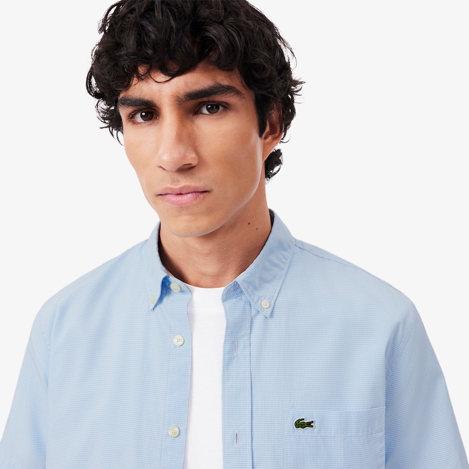 Short Sleeved Regular Fit Gingham Shirt image number 1