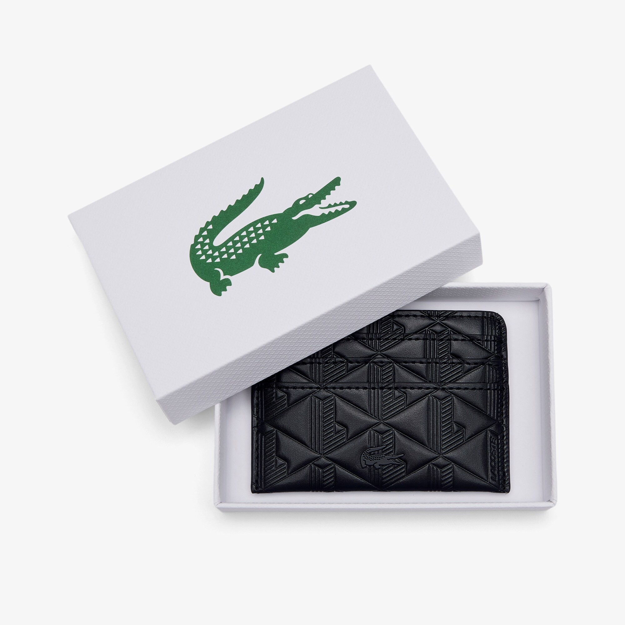 Maheki Embossed Leather Card Holder image number 4