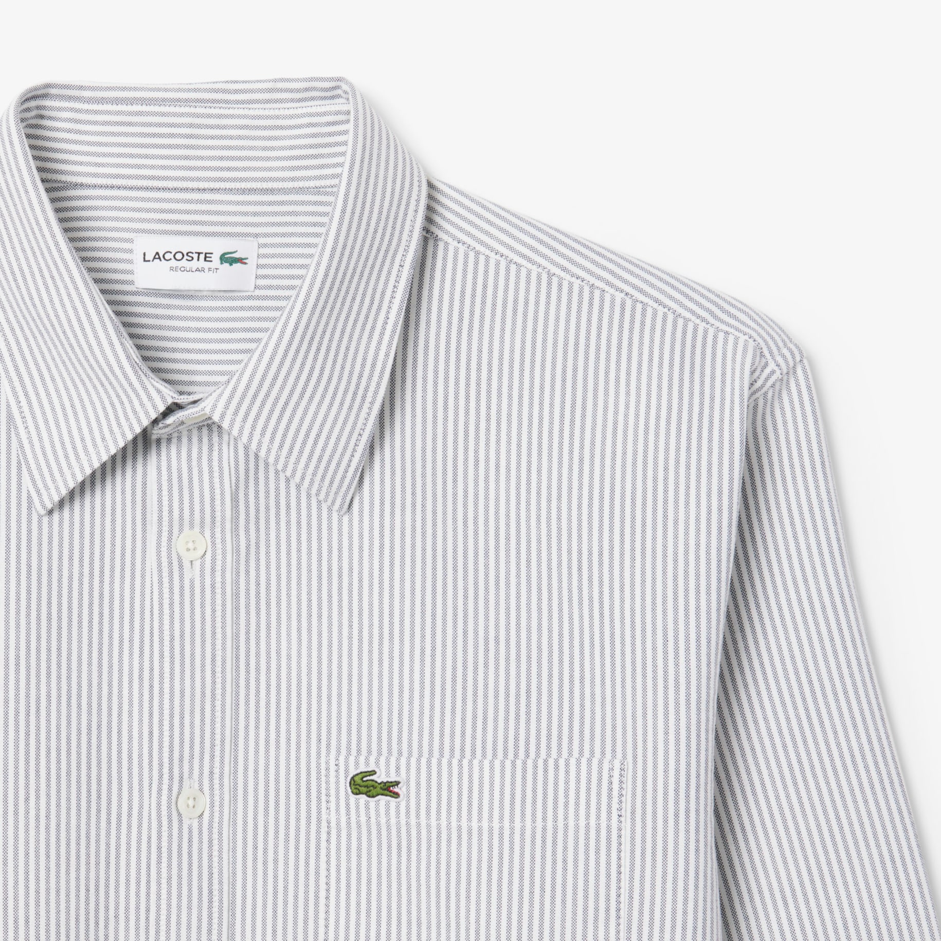 Regular Fit Striped Oxford Shirt image number 4