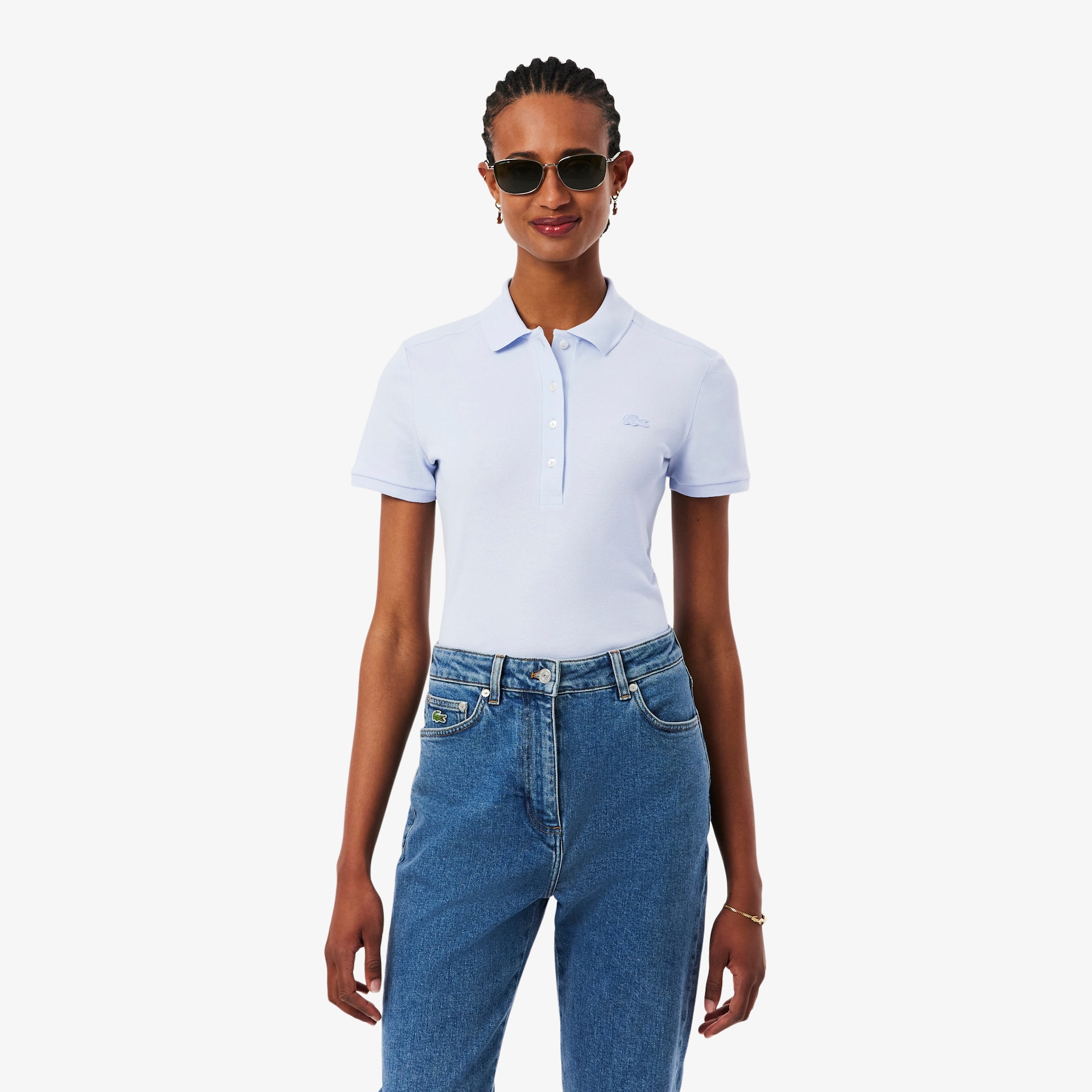 L.12.D Slim Fit Stretch Petit Piqu&eacute; Polo Shirt image number 0