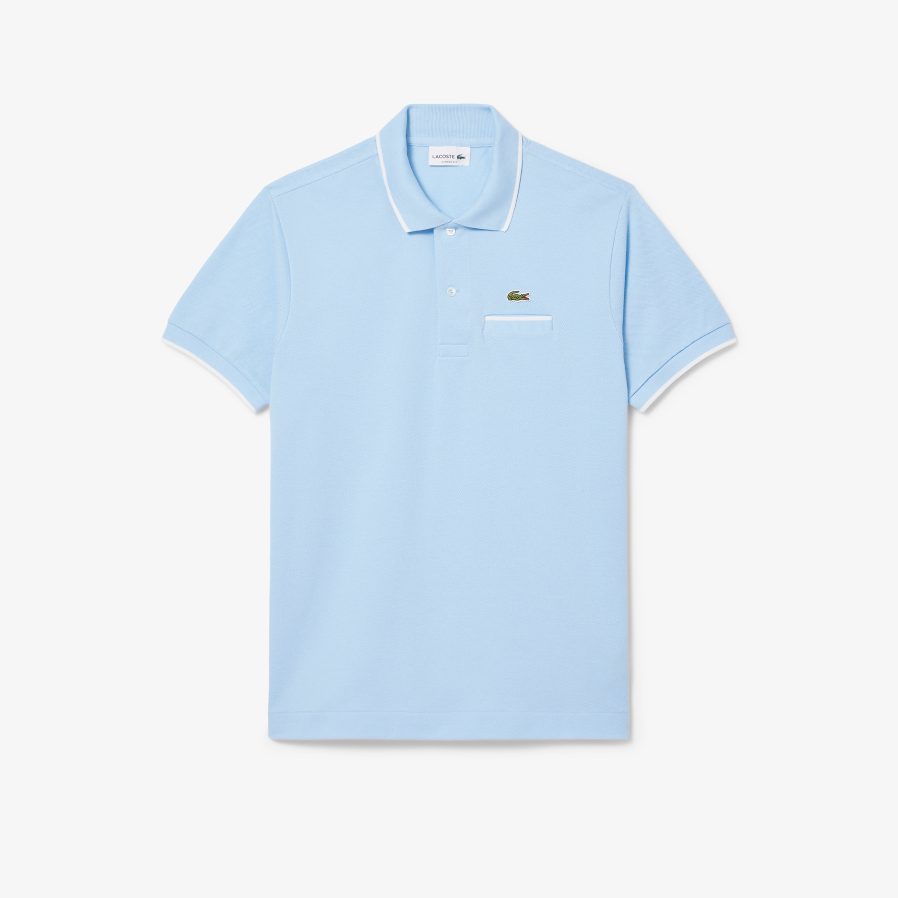 Kaos Polo L.12.12 Classic Fit Aksen Saku image number 3