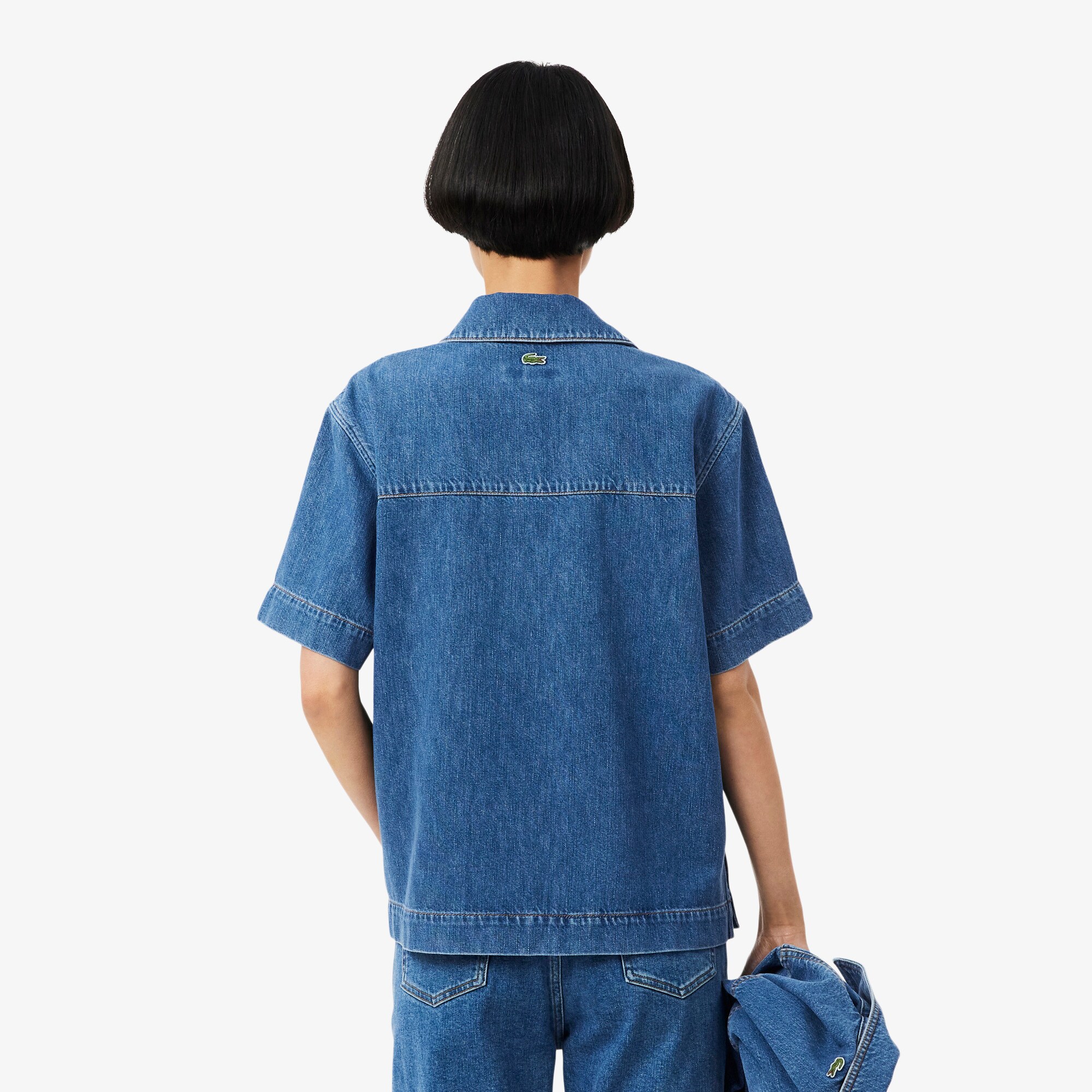 Kaos Polo Denim Oversized Lightweight image number 2