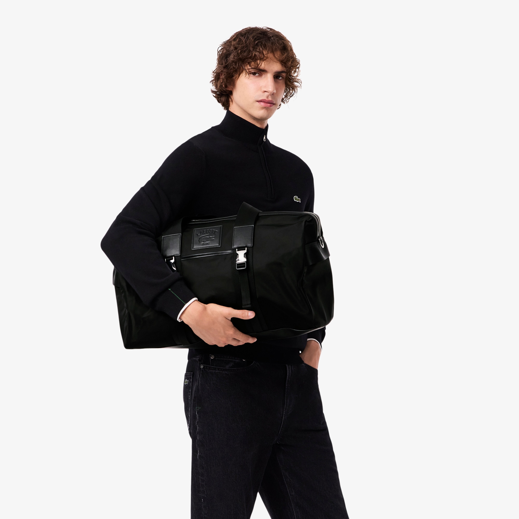 Tas Lacoste Classic Boston Besar image number 5