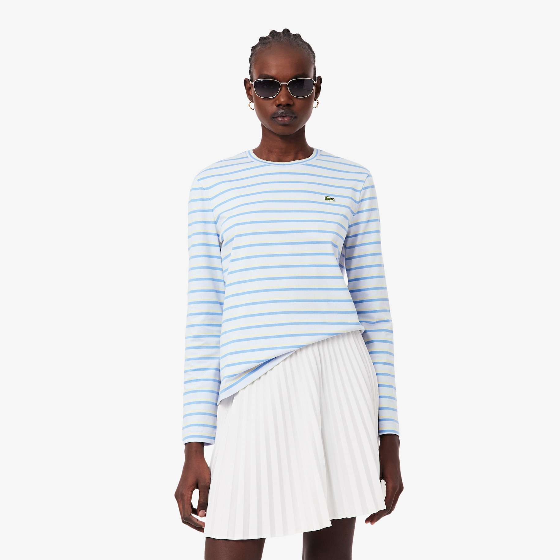 Long Sleeved Striped Jersey T-shirt image number 0