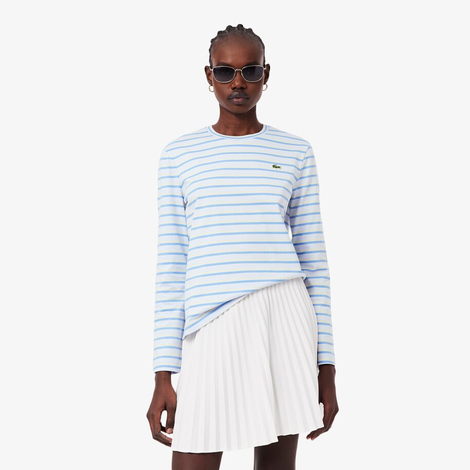 Long Sleeved Striped Jersey T-shirt image number 0