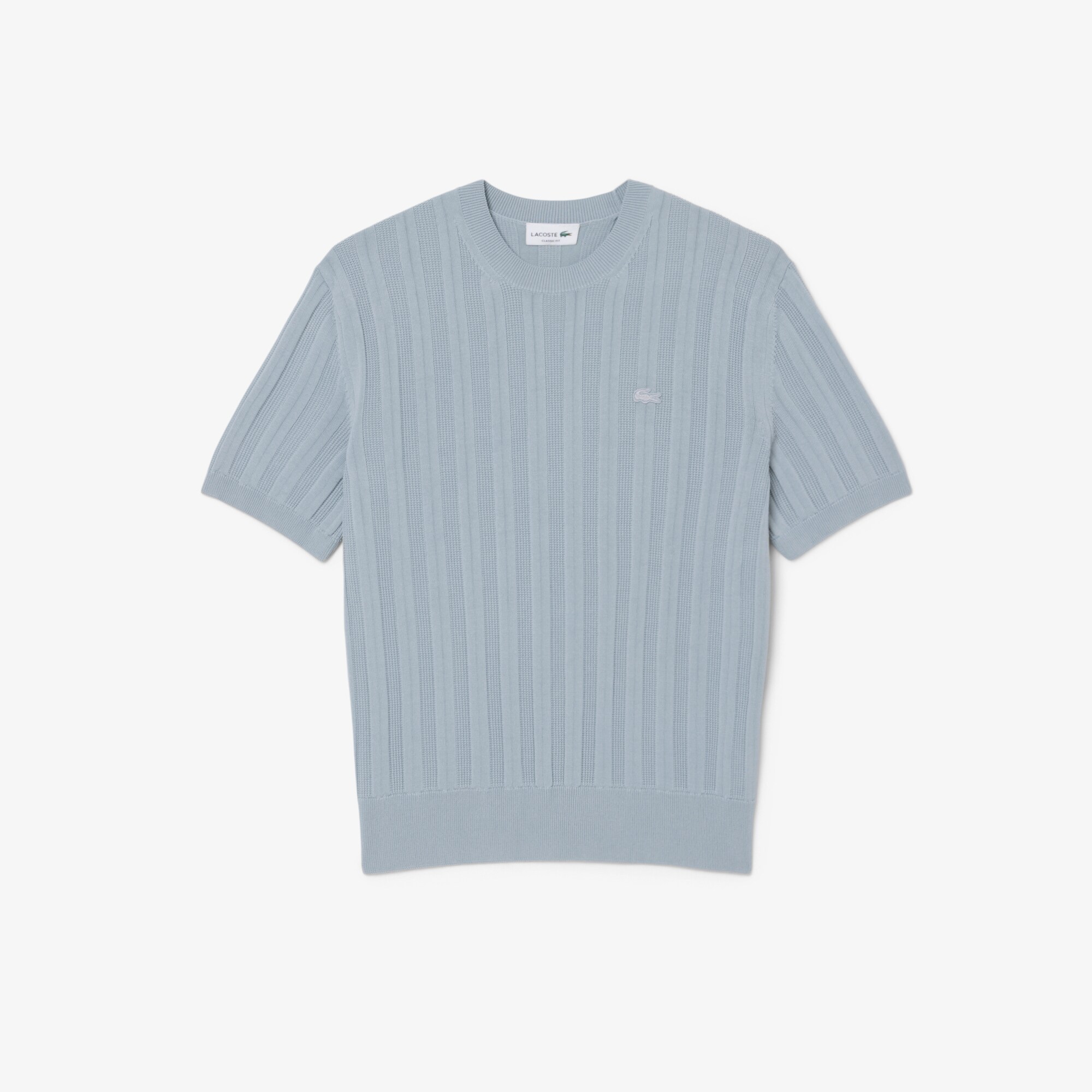 Fluid Ribbed Short Sleeved Sweater image number 3