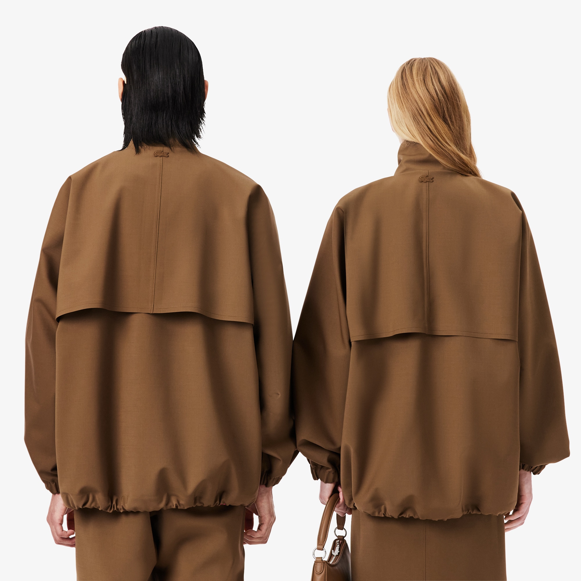 Jaket Track Campuran Wol Runway image number 2