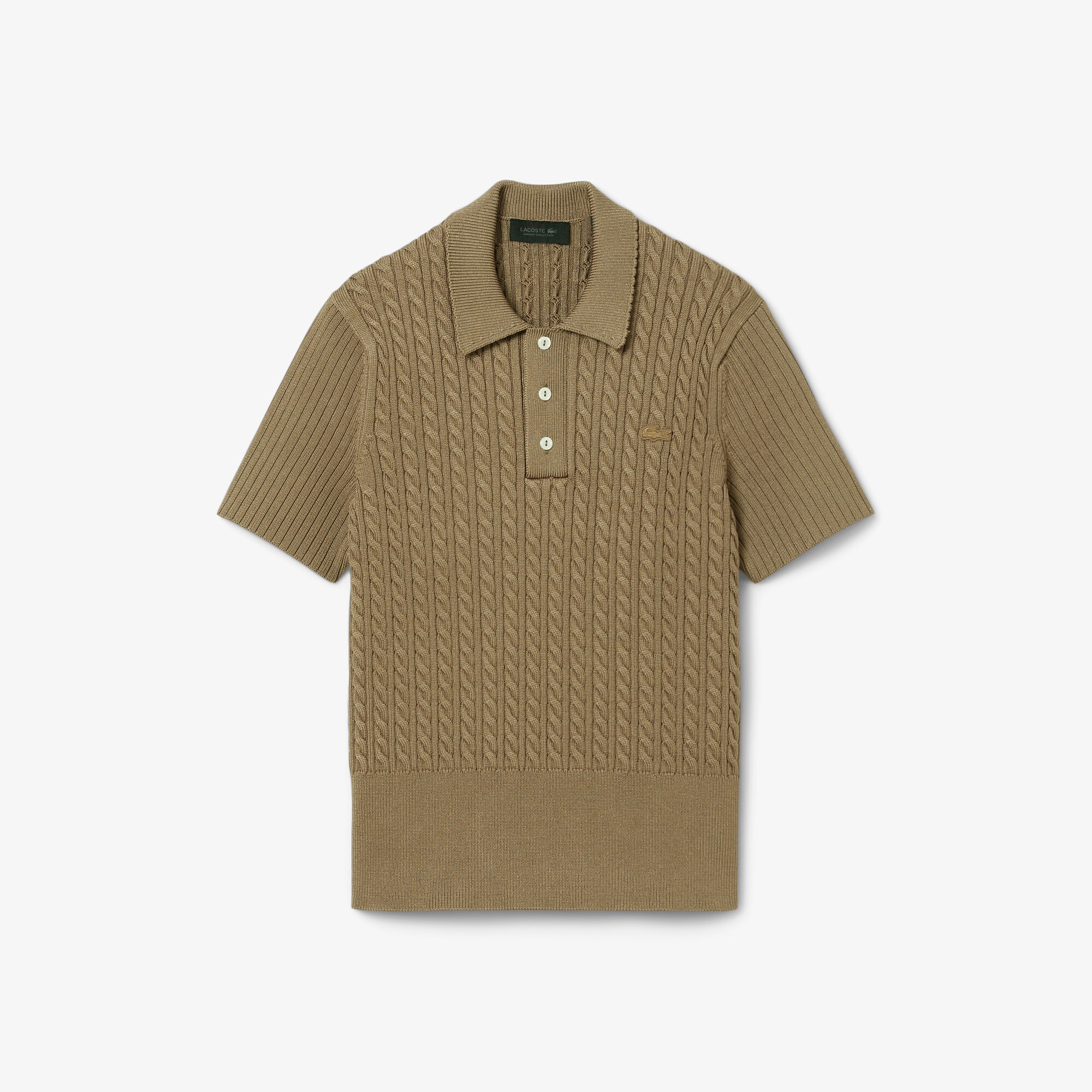 Sweater Kerah Polo Rajut Cable Runway image number 3