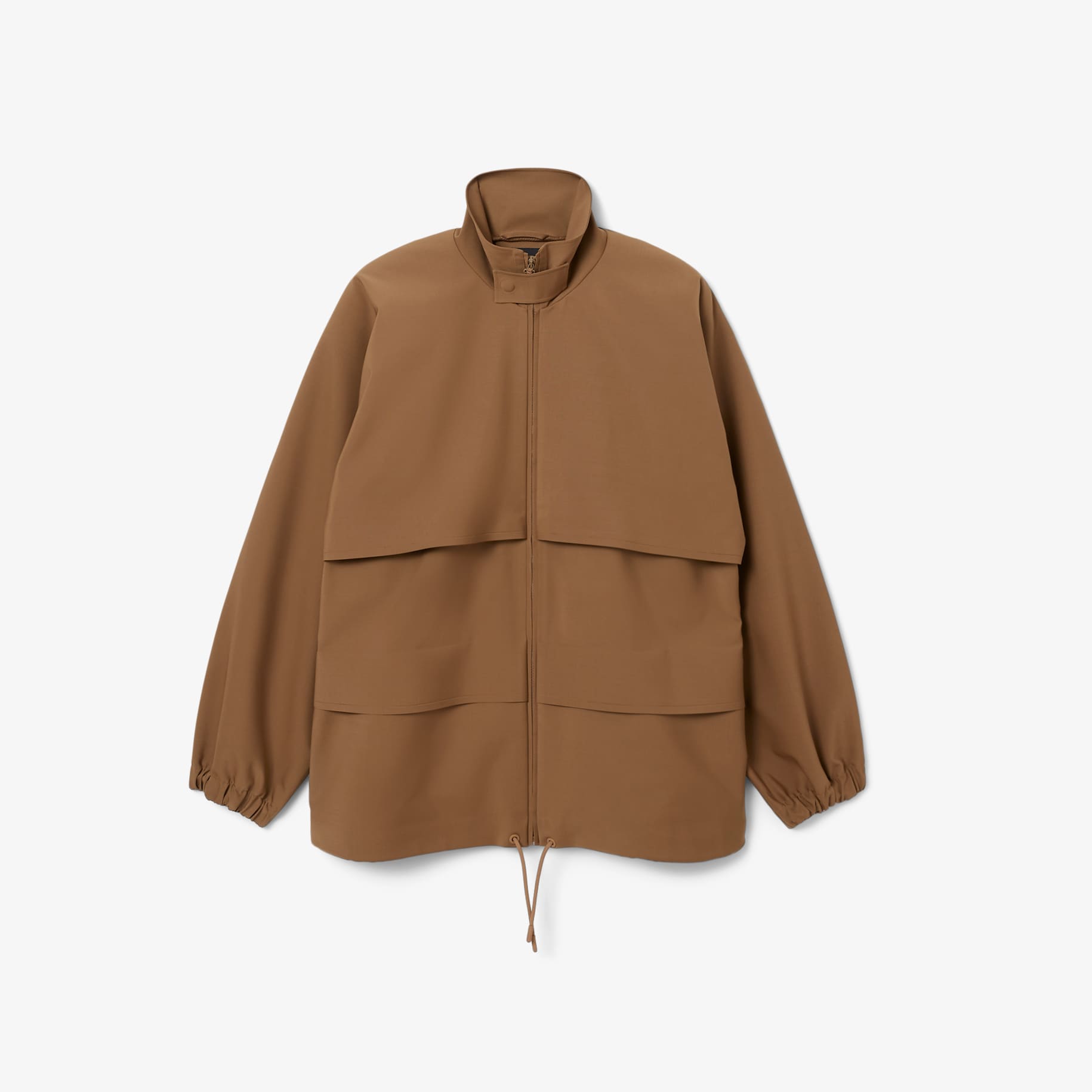 Jaket Track Campuran Wol Runway image number 3