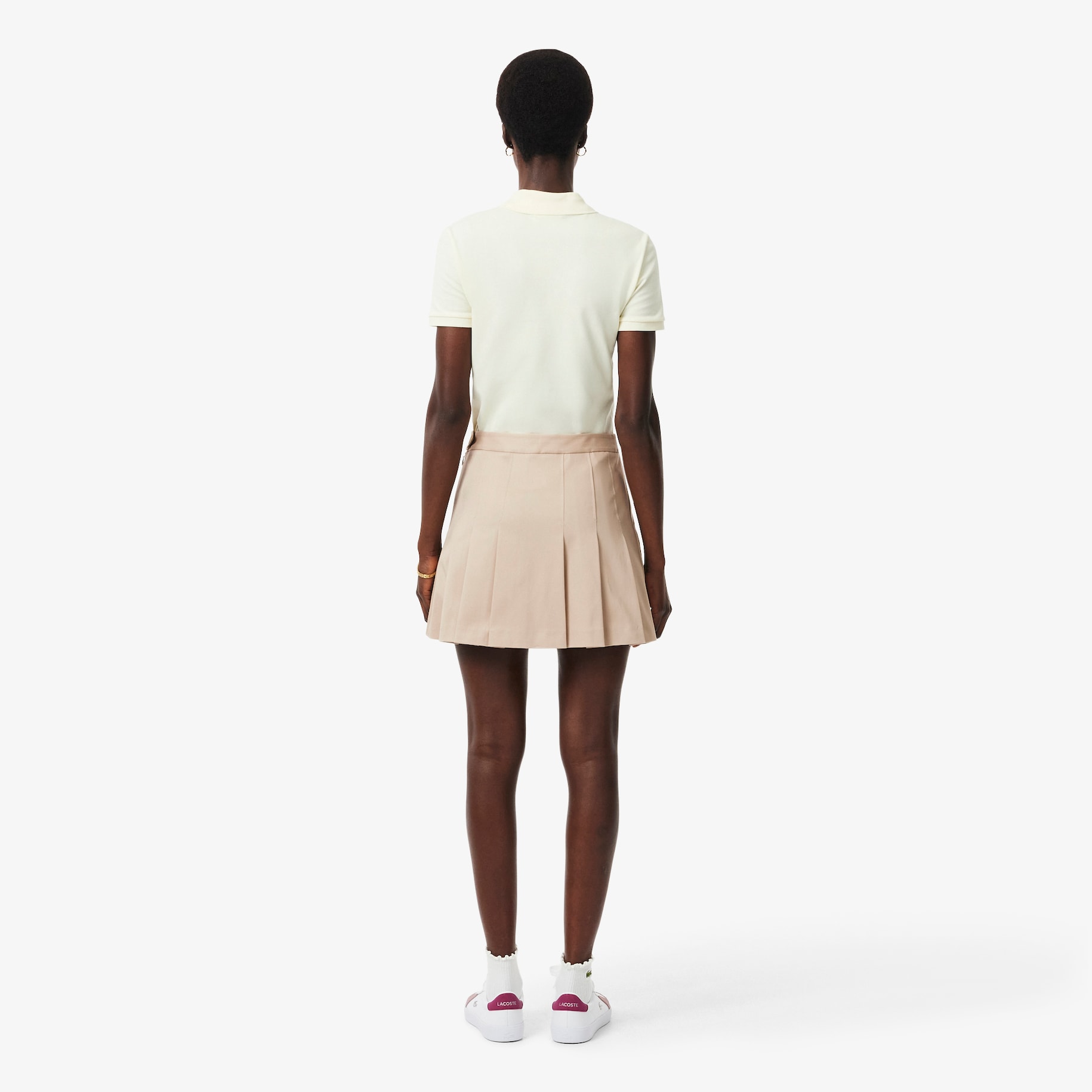 Short Stretch Cotton Pleated Skirt image number 2
