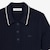 Sweater Striped Cable Knit Kerah Polo image number 1