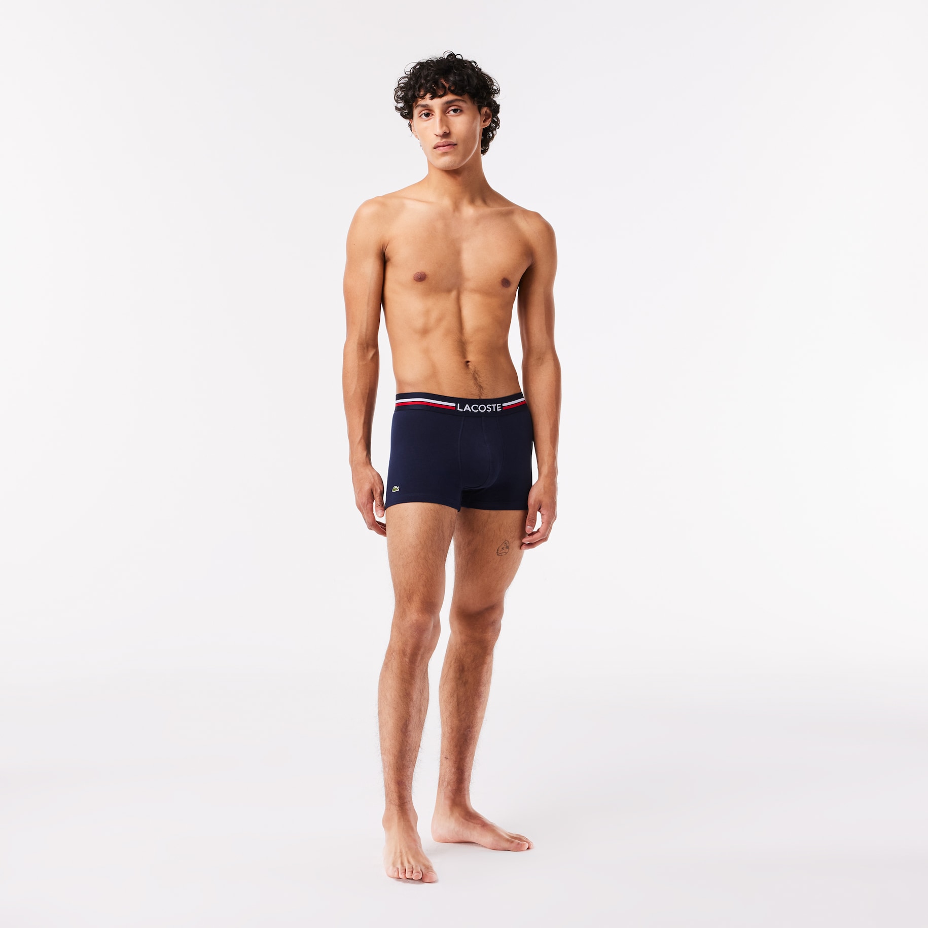 3-Pack Tricolor Waist Trunks - BLUE image number 0