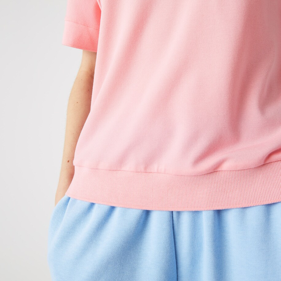 Relaxed Fit Fluid Piqu&eacute; Polo Shirt image number 6