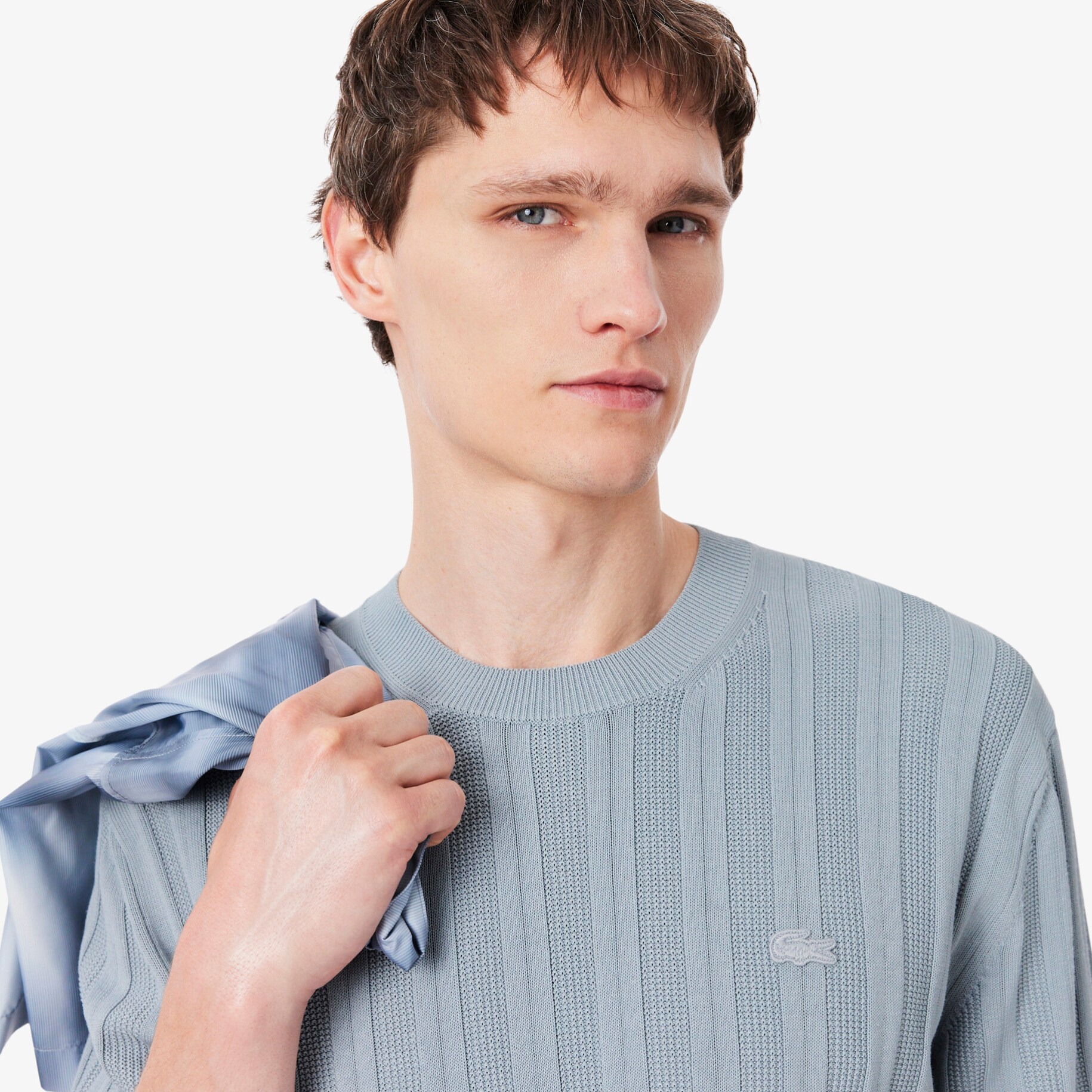 Fluid Ribbed Short Sleeved Sweater image number 1