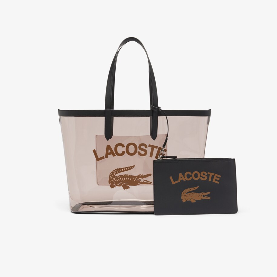 Tas Tote Anna Besar Transparan Grained image number 0