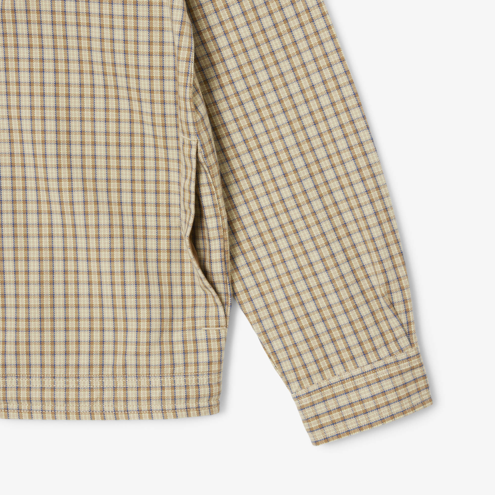 Kemeja Plaid Katun Tebal Besar image number 5